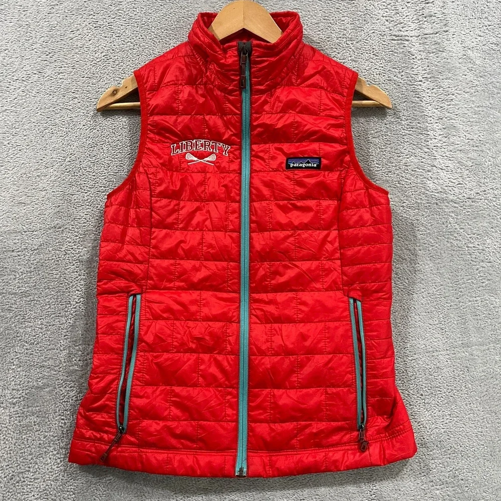 Patagonia Nano Puff Vest Womens XS Full Zip Primaloft Quilted Insulated Puffer
